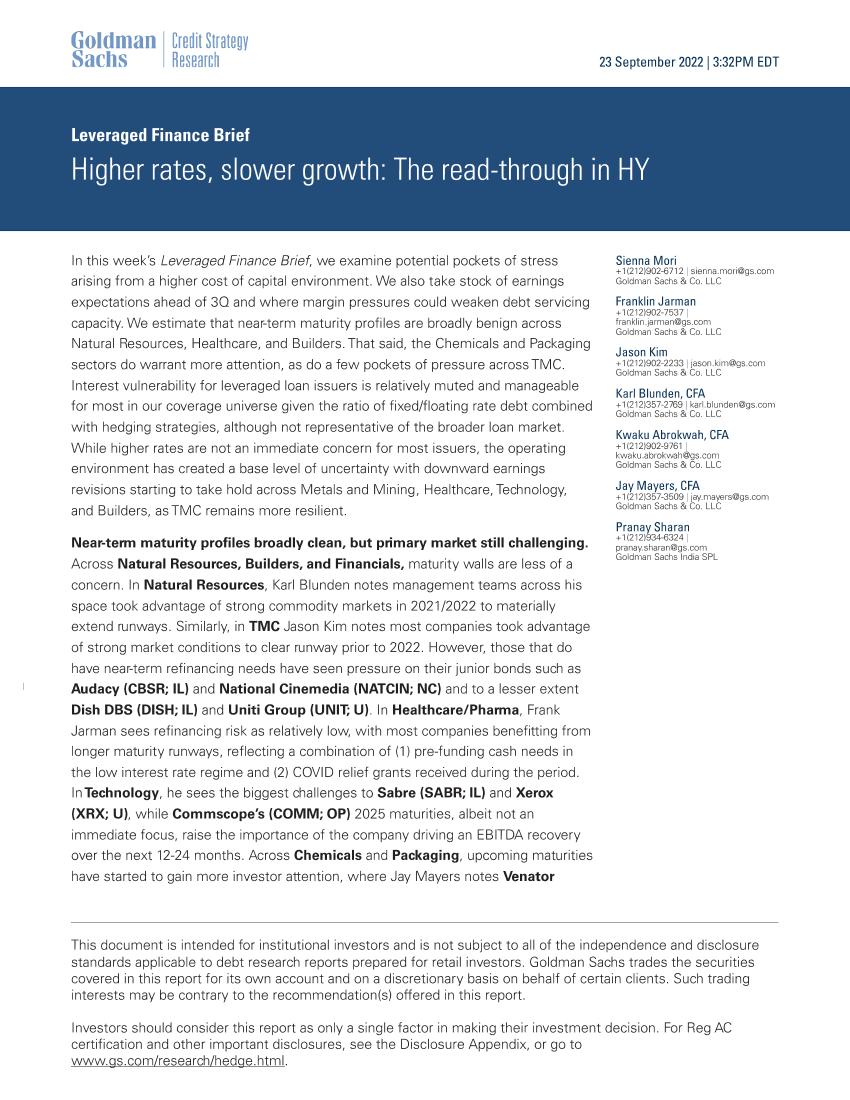 Leveraged Finance Brief_ Higher rates, slower growth_ The read-through in HY(1)Leveraged Finance Brief_ Higher rates, slower growth_ The read-through in HY(1)_1.png